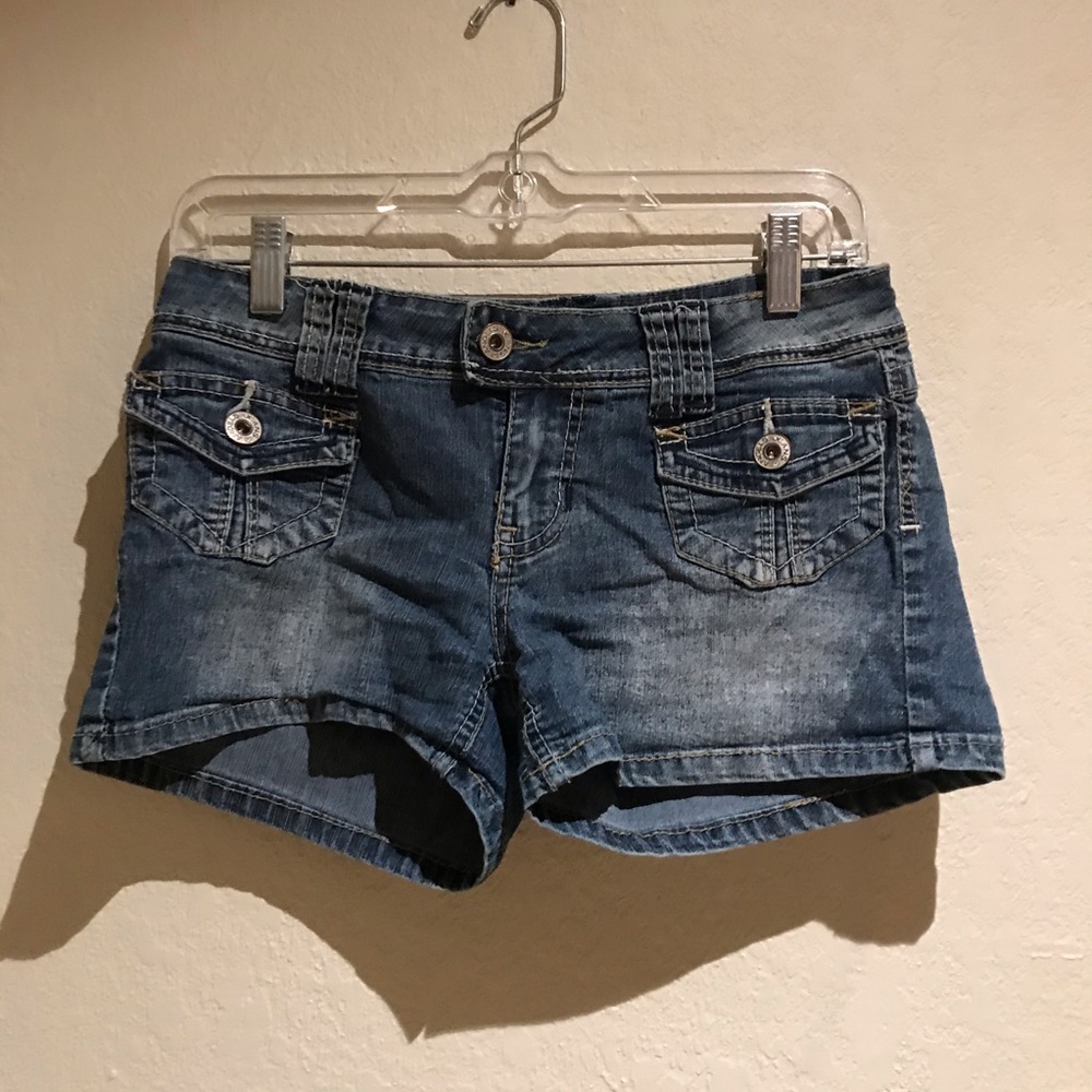 Angels Jeans Dark Wash Denim Short Shorts Vintage